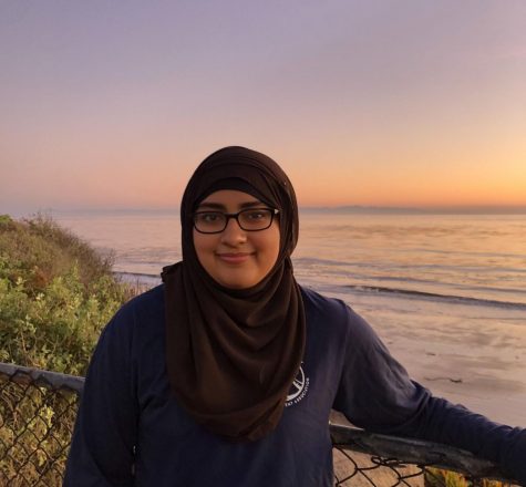 Maheen Ahmad (BHS 2020) enjoys a Santa Barbara sunset.