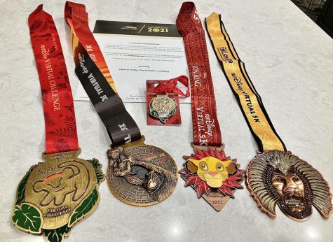 Completing the RunDisney virtual race series will earn you four themed medals, a trading pin unique to the theme of the races, and a finisher certificate. It is one of many virtual races available!
