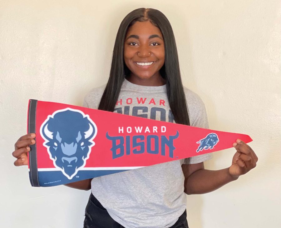 Senior Sairilia Denson prepares for a new chapter as a Bison and plans to study neurobiology at Howard University.  