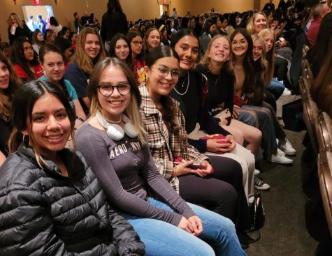 Burroughs athletes gather for the “Women in Sports” conference.