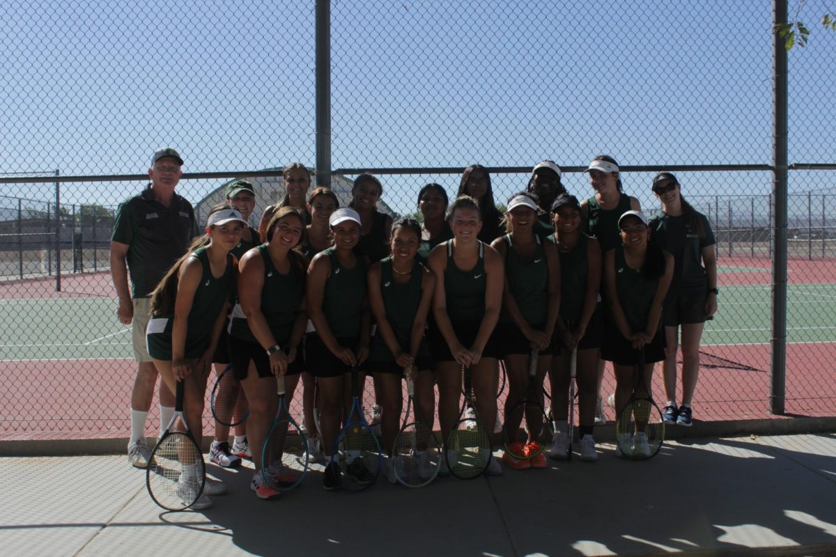 Girls Tennis team after their game with Oak Hills.