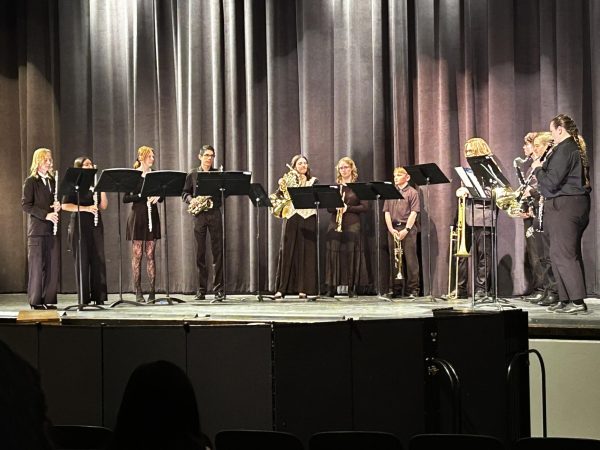 Wind Ensemble performs "On a Hymnsong of Philip Bliss" by David Holsinger during the Command Performance concert in the PPAC.