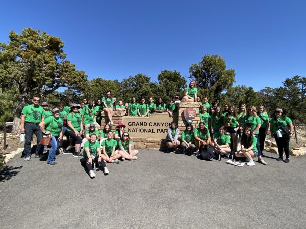 Combined Music Groups Madrigals and Chamber Orchestra visit Grand Canyon National Park.