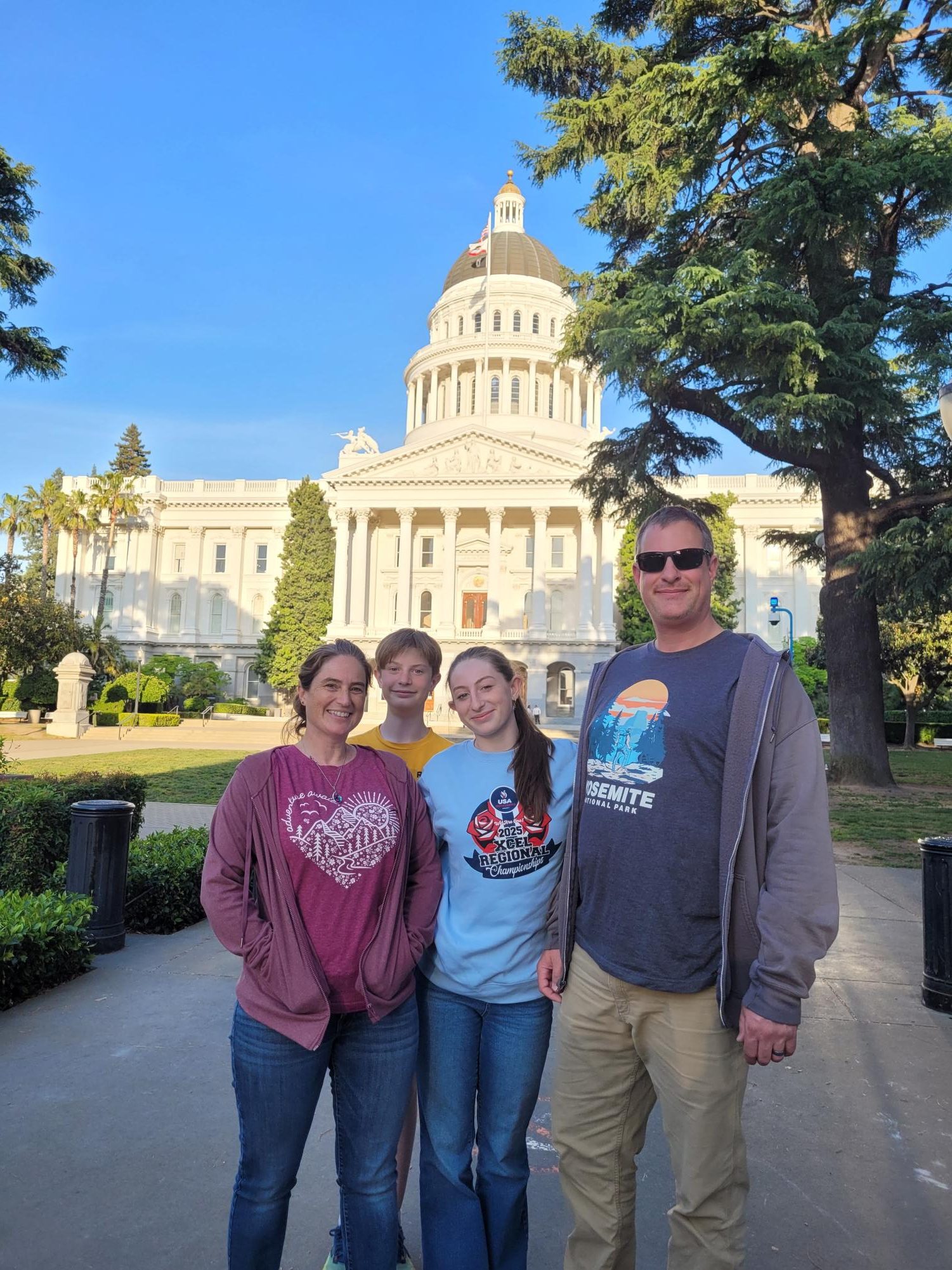 Science Teacher Michelle Brouchoud along with her family, including BHS students Katie and Chris.